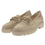 Ragazza Δερμάτινα Γυναικεία Μοκασίνια σε Μπεζ Χρώμα 0528_B - Image 4