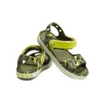 Crocs Παιδικά Ανατομικά Παπουτσάκια Θαλάσσης Kids Crocband Seasonal Graphic Sandal Χακί Neon - Image 5