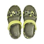 Crocs Παιδικά Ανατομικά Παπουτσάκια Θαλάσσης Kids Crocband Seasonal Graphic Sandal Χακί Neon - Image 3