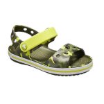 Crocs Παιδικά Ανατομικά Παπουτσάκια Θαλάσσης Kids Crocband Seasonal Graphic Sandal Χακί Neon - Image 4