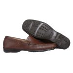 America Δερμάτινα Ανδρικά Μοκασίνια σε Ταμπά Χρώμα - Image 4