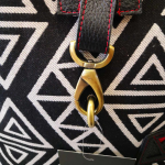 Ασπρόμαυρο backpack ύφασμα - Image 4