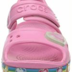 Crocs Παιδικά Ανατομικά Παπουτσάκια Θαλάσσης Fun Lab Rainbow Sandal Ροζ - Image 3