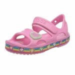 Crocs Παιδικά Ανατομικά Παπουτσάκια Θαλάσσης Fun Lab Rainbow Sandal Ροζ - Image 5
