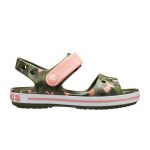 Crocs Παιδικά Ανατομικά Παπουτσάκια Θαλάσσης Kids Crocband Seasonal Graphic Sandal Χακί