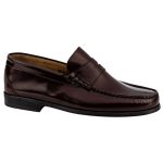 America Δερμάτινα Ανδρικά Loafers σε Μπορντώ Χρώμα 0130 - Image 5