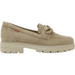 Ragazza Δερμάτινα Γυναικεία Μοκασίνια σε Μπεζ Χρώμα 0528_B