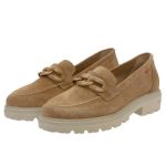 Ragazza Δερμάτινα Γυναικεία Μοκασίνια σε Ταμπά Χρώμα - Image 3