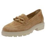 Ragazza Δερμάτινα Γυναικεία Μοκασίνια σε Ταμπά Χρώμα