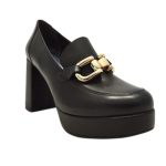 Ragazza Δερμάτινες Γόβες με Ψηλό Τακούνι Μαύρες - Image 2