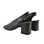 Ragazza Δερμάτινες Peep Toe Γόβες με Χοντρό Μεσαίο Τακούνι - Image 2