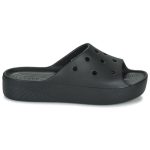 Crocs Slides με Πλατφόρμα σε Μαύρο Χρώμα