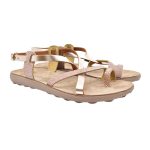 Fantasy Sandals Δερμάτινα Γυναικεία Σανδάλια Ανατομικά Rosegold S406 - Image 3