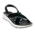 Fantasy Sandals Thelma Καλοκαιρινές Γυναικείες Πλατφόρμες Μαύρες S82 - Image 6