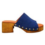 Γυναικεία Mules 748-23200 Δέρμα Καστόρι Μπλε Marila - Image 3