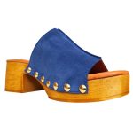 Γυναικεία Mules 748-23200 Δέρμα Καστόρι Μπλε Marila - Image 4