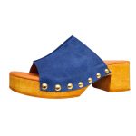 Γυναικεία Mules 748-23200 Δέρμα Καστόρι Μπλε Marila - Image 6