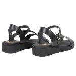 Ragazza Καλοκαιρινές Γυναικείες Πλατφόρμες 0608 μαύρο δέρμα - Image 5