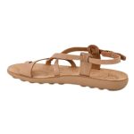 S406 Fantasy Sandals Δερμάτινα Γυναικεία Σανδάλια Ανατομικά σε ταμπά χρώμα - Image 3