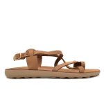 S406 Fantasy Sandals Δερμάτινα Γυναικεία Σανδάλια Ανατομικά σε ταμπά χρώμα - Image 4