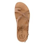 S406 Fantasy Sandals Δερμάτινα Γυναικεία Σανδάλια Ανατομικά σε ταμπά χρώμα - Image 6