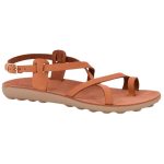 S406 Fantasy Sandals Δερμάτινα Γυναικεία Σανδάλια Ανατομικά σε ταμπά χρώμα