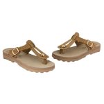 Fantasy Sandals Δερμάτινα Γυναικεία Σανδάλια Ανατομικά Mirabella Olive S9004_O - Image 3
