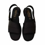 Δερμάτινα Χαμηλά Πέδιλα Με Σκρατς Κούμπωμα Harris 682-1084 – Μαύρο - Image 4