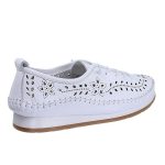 Δερμάτινο Γυναικείο Μοκασίνι με κορδόνια - Image 3