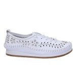 Δερμάτινο Γυναικείο Μοκασίνι με κορδόνια - Image 4