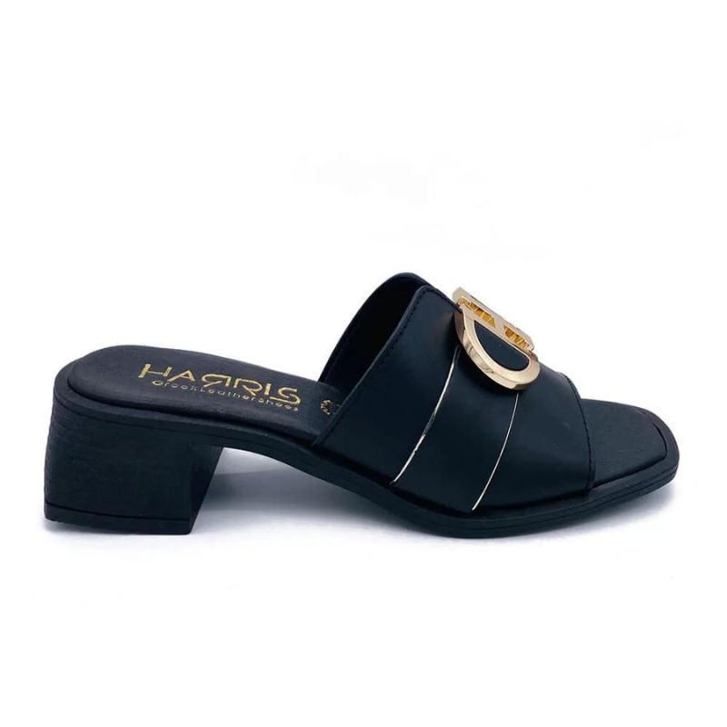 harris-716-1172-black-mules-pantofles-polis (9) Harris 716-1172 Black Mules - Παντόφλες πόλης - Image 1
