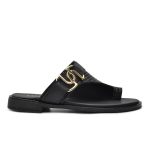 Harris Δερμάτινα Γυναικεία Σανδάλια σε Μαύρο Χρώμα 185-1084