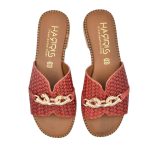 Harris Γυναικεία Σανδάλια σε Κόκκινο Χρώμα - Image 4