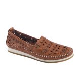 Safe Step δερμάτινο γυναικείο μοκασίνι ταμπά - Image 4