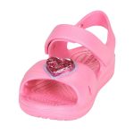 Crocs Παιδικά Ανατομικά Παπουτσάκια Θαλάσσης Classic Crosss Trap Charm Ροζ - Image 7