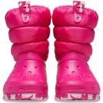Crocs Classic Neo Puff Παιδικά Μποτάκια Χιονιού Φούξια T 207683 6X0 - Image 3