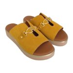 Ragazza Καλοκαιρινές Γυναικείες Πλατφόρμες σε Στυλ Παντόφλας Κίτρινες - Image 3