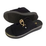 Ragazza Καλοκαιρινές Γυναικείες Πλατφόρμες σε Στυλ Παντόφλας Μαύρες - Image 4