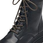 Tamaris δερμάτινα μποτάκια μαύρα - Image 3