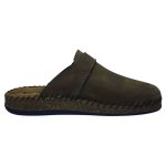 Ανδρική παντόφλα σαμπό της Tatoo από Δέρμα σε Λαδί χρώμα GRU-881