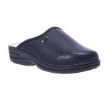 Comfy Anatomic 514 Ανατομικές Δερμάτινες Γυναικείες Παντόφλες σε Μπλε Χρώμα - Image 3