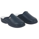 Comfy Anatomic 514 Ανατομικές Δερμάτινες Γυναικείες Παντόφλες σε Μπλε Χρώμα - Image 4