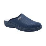 Comfy Anatomic 514 Ανατομικές Δερμάτινες Γυναικείες Παντόφλες σε Μπλε Χρώμα