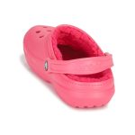 Crocs Classic Lined Χειμερινές Γυναικείες Παντόφλες με Γούνα Ροζ - Image 6