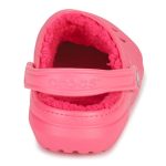 Crocs Classic Lined Χειμερινές Γυναικείες Παντόφλες με Γούνα Ροζ - Image 5