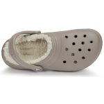 Crocs Κλειστές Χειμερινές Γυναικείες Παντόφλες Μπεζ - Image 4