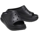 CROCS Ψηλές Πλατφόρμες CLASSIC CRUSH SLIDE Black 208731-001 - Image 4