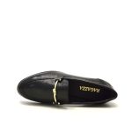 Ragazza Δερμάτινα Γυναικεία Loafers σε Μαύρο Χρώμα Λουστρίνι - Image 3