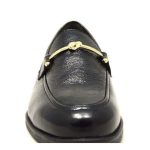 Ragazza Δερμάτινα Γυναικεία Loafers σε Μαύρο Χρώμα Λουστρίνι - Image 5