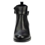 Ragazza Δερμάτινα Γυναικεία Μποτάκια με Μεσαίο Τακούνι Μαύρα - Image 5